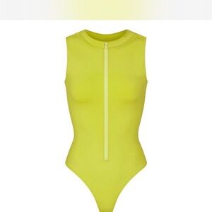 SKIMS Neon Yellow One Piece Swimsuit